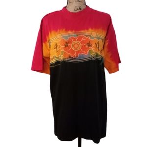 NEW Vintage Hand Painted Churinga Billabong Dreaming Tee Shirt
